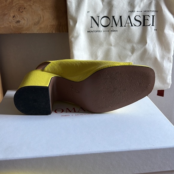 Nomasei Baghera shoes in embossed yellow size 39.5 eu (8.5 USA) - Picture 4 of 9